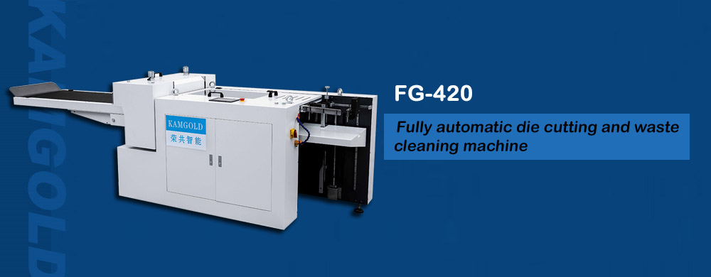 Fully automatic die cutting and waste cleaning machine