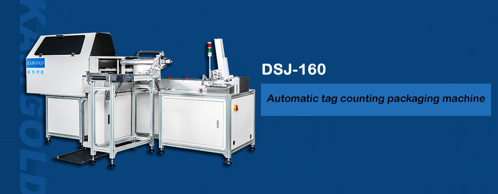 Automatic tag counting packaging machine